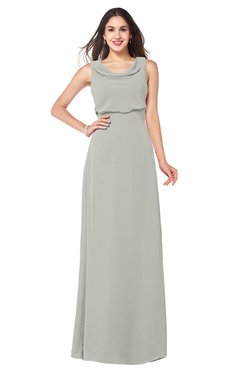 ColsBM Willow Platinum Classic A-line Jewel Sleeveless Zipper Draped Plus Size Bridesmaid Dresses