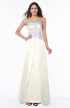 ColsBM Amalia Cream Modern A-line Strapless Zipper Floor Length Sash Plus Size Bridesmaid Dresses