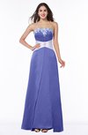 ColsBM Amalia Purple Modern A-line Strapless Zipper Floor Length Sash Plus Size Bridesmaid Dresses