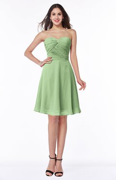 ColsBM Galilea Gleam Casual A-line Sweetheart Zipper Chiffon Short Plus Size Bridesmaid Dresses