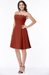 ColsBM Kayleigh Rust Modern A-line Strapless Sleeveless Appliques Plus Size Bridesmaid Dresses