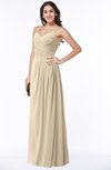 ColsBM Kaitlyn Novelle Peach Cinderella A-line Sleeveless Chiffon Floor Length Ruching Plus Size Bridesmaid Dresses