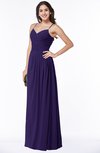 ColsBM Kaitlyn Royal Purple Cinderella A-line Sleeveless Chiffon Floor Length Ruching Plus Size Bridesmaid Dresses