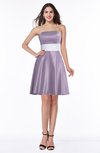ColsBM Karter Mauve Classic A-line Half Backless Satin Knee Length
