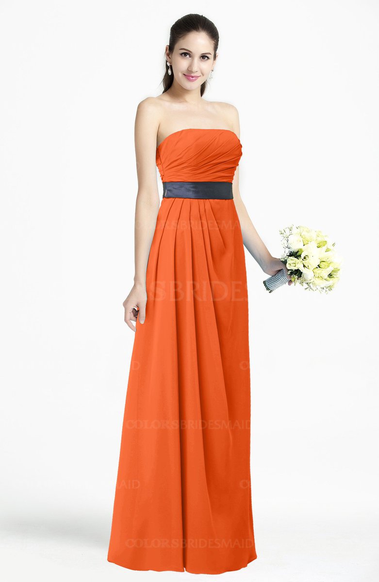ColsBM Karlee Tangerine Bridesmaid Dresses ColorsBridesmaid