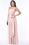 ColsBM Dahlia Pastel Pink Sexy A-line Zip up Chiffon Floor Length Sash Plus Size Bridesmaid Dresses