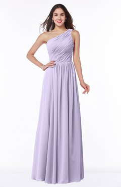 ColsBM Nancy Light Purple Sexy A-line Sleeveless Zip up Chiffon Ruching Plus Size Bridesmaid Dresses