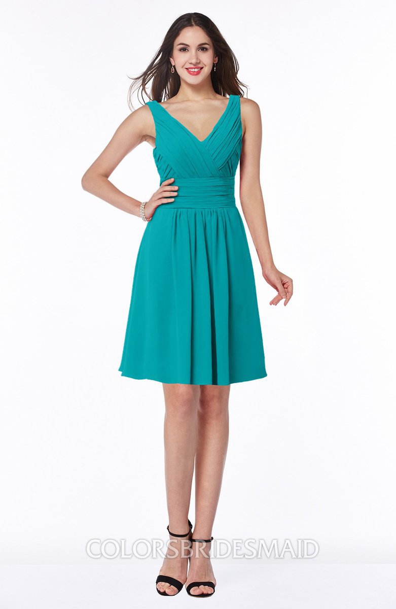 cocktail length bridesmaid dresses