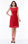 ColsBM Kaylie Red Gorgeous A-line Bateau Sleeveless Backless Plus Size Bridesmaid Dresses