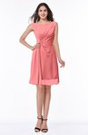 ColsBM Kaylie Shell Pink Gorgeous A-line Bateau Sleeveless Backless Plus Size Bridesmaid Dresses