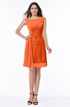 ColsBM Kaylie Tangerine Gorgeous A-line Bateau Sleeveless Backless Plus Size Bridesmaid Dresses