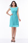 ColsBM Kaylie Turquoise Gorgeous A-line Bateau Sleeveless Backless Plus Size Bridesmaid Dresses