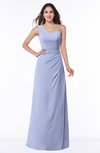 ColsBM Shayla Blue Heron Sexy A-line One Shoulder Sleeveless Chiffon Floor Length Plus Size Bridesmaid Dresses
