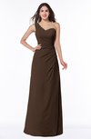 ColsBM Shayla Copper Sexy A-line One Shoulder Sleeveless Chiffon Floor Length Plus Size Bridesmaid Dresses