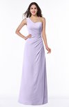 ColsBM Shayla Light Purple Sexy A-line One Shoulder Sleeveless Chiffon Floor Length Plus Size Bridesmaid Dresses