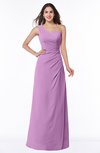 ColsBM Shayla Orchid Sexy A-line One Shoulder Sleeveless Chiffon Floor Length Plus Size Bridesmaid Dresses