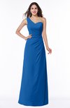ColsBM Shayla Royal Blue Sexy A-line One Shoulder Sleeveless Chiffon Floor Length Plus Size Bridesmaid Dresses