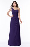 ColsBM Shayla Royal Purple Sexy A-line One Shoulder Sleeveless Chiffon Floor Length Plus Size Bridesmaid Dresses