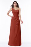 ColsBM Shayla Rust Sexy A-line One Shoulder Sleeveless Chiffon Floor Length Plus Size Bridesmaid Dresses