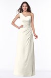 ColsBM Shayla Whisper White Sexy A-line One Shoulder Sleeveless Chiffon Floor Length Plus Size Bridesmaid Dresses