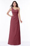 ColsBM Shayla Wine Sexy A-line One Shoulder Sleeveless Chiffon Floor Length Plus Size Bridesmaid Dresses