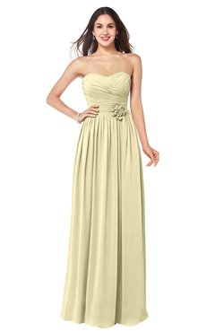 ColsBM Sunny Anise Flower Romantic Sweetheart Sleeveless Floor Length Ruching Bridesmaid Dresses