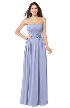 ColsBM Sunny Blue Heron Romantic Sweetheart Sleeveless Floor Length Ruching Bridesmaid Dresses