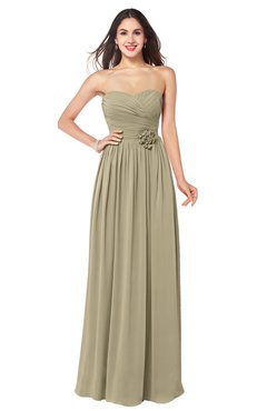 ColsBM Sunny Candied Ginger Romantic Sweetheart Sleeveless Floor Length Ruching Bridesmaid Dresses