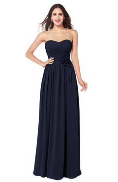 ColsBM Sunny Peacoat Romantic Sweetheart Sleeveless Floor Length Ruching Bridesmaid Dresses