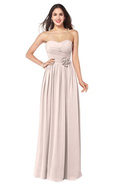 ColsBM Sunny Silver Peony Romantic Sweetheart Sleeveless Floor Length Ruching Bridesmaid Dresses