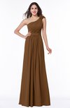 ColsBM Arabella Brown Glamorous A-line Backless Chiffon Floor Length Plus Size Bridesmaid Dresses
