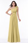 ColsBM Arabella Gold Glamorous A-line Backless Chiffon Floor Length Plus Size Bridesmaid Dresses