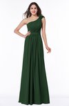 ColsBM Arabella Hunter Green Glamorous A-line Backless Chiffon Floor Length Plus Size Bridesmaid Dresses