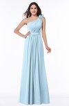 ColsBM Arabella Ice Blue Glamorous A-line Backless Chiffon Floor Length Plus Size Bridesmaid Dresses