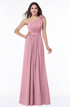 ColsBM Arabella Light Coral Glamorous A-line Backless Chiffon Floor Length Plus Size Bridesmaid Dresses