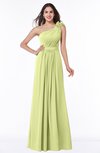 ColsBM Arabella Lime Green Glamorous A-line Backless Chiffon Floor Length Plus Size Bridesmaid Dresses