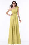 ColsBM Arabella Misted Yellow Glamorous A-line Backless Chiffon Floor Length Plus Size Bridesmaid Dresses