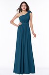 ColsBM Arabella Moroccan Blue Glamorous A-line Backless Chiffon Floor Length Plus Size Bridesmaid Dresses