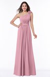 ColsBM Arabella Rosebloom Glamorous A-line Backless Chiffon Floor Length Plus Size Bridesmaid Dresses