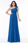 ColsBM Arabella Royal Blue Glamorous A-line Backless Chiffon Floor Length Plus Size Bridesmaid Dresses