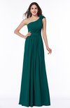 ColsBM Arabella Shaded Spruce Glamorous A-line Backless Chiffon Floor Length Plus Size Bridesmaid Dresses