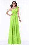 ColsBM Arabella Sharp Green Glamorous A-line Backless Chiffon Floor Length Plus Size Bridesmaid Dresses