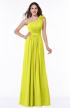 ColsBM Arabella Sulphur Spring Glamorous A-line Backless Chiffon Floor Length Plus Size Bridesmaid Dresses