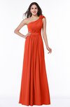 ColsBM Arabella Tangerine Tango Glamorous A-line Backless Chiffon Floor Length Plus Size Bridesmaid Dresses