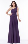 ColsBM Arabella Violet Glamorous A-line Backless Chiffon Floor Length Plus Size Bridesmaid Dresses