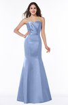 ColsBM Sara Freesia Simple Strapless Zip up Floor Length Sash Bridesmaid Dresses