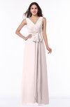 ColsBM Pearl Angel Wing Glamorous V-neck Sleeveless Chiffon Floor Length Plus Size Bridesmaid Dresses