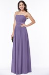 ColsBM Maia Chalk Violet Classic Strapless Sleeveless Chiffon Floor Length Ribbon Plus Size Bridesmaid Dresses