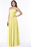 ColsBM Maia Daffodil Classic Strapless Sleeveless Chiffon Floor Length Ribbon Plus Size Bridesmaid Dresses