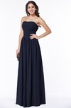 ColsBM Maia Dark Sapphire Classic Strapless Sleeveless Chiffon Floor Length Ribbon Plus Size Bridesmaid Dresses